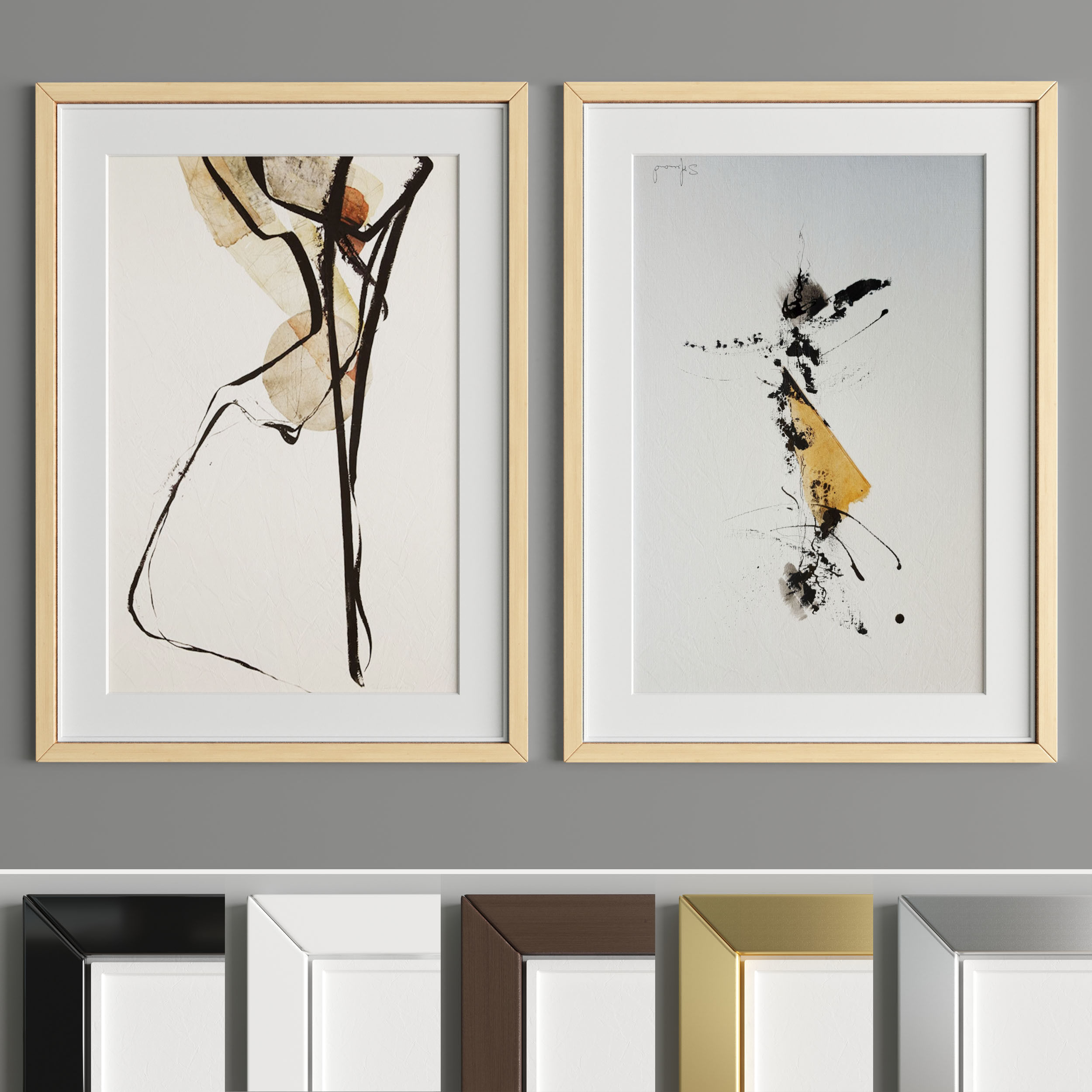 Art Frame A07 Low-poly 3D model_2