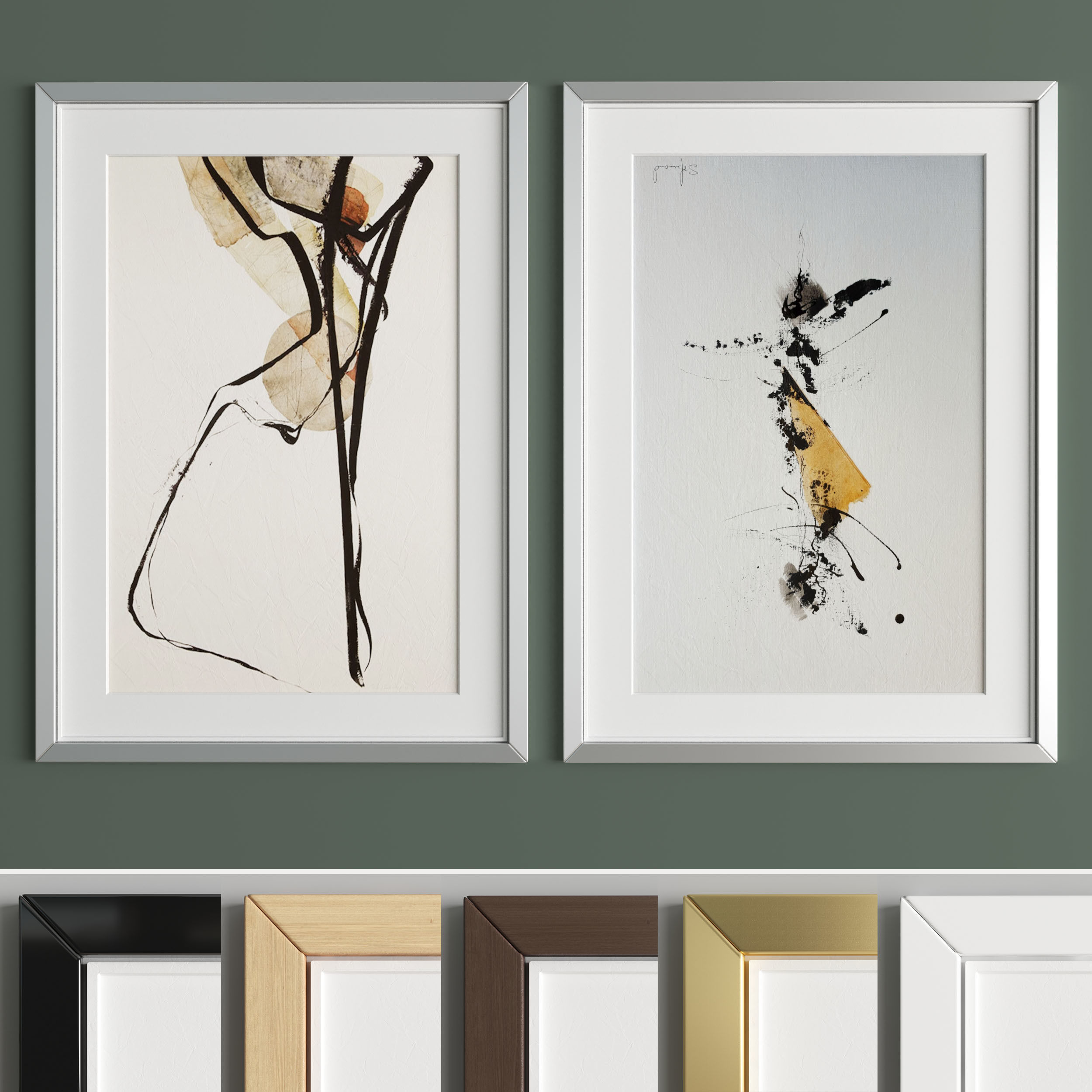 Art Frame A07 Low-poly 3D model_4