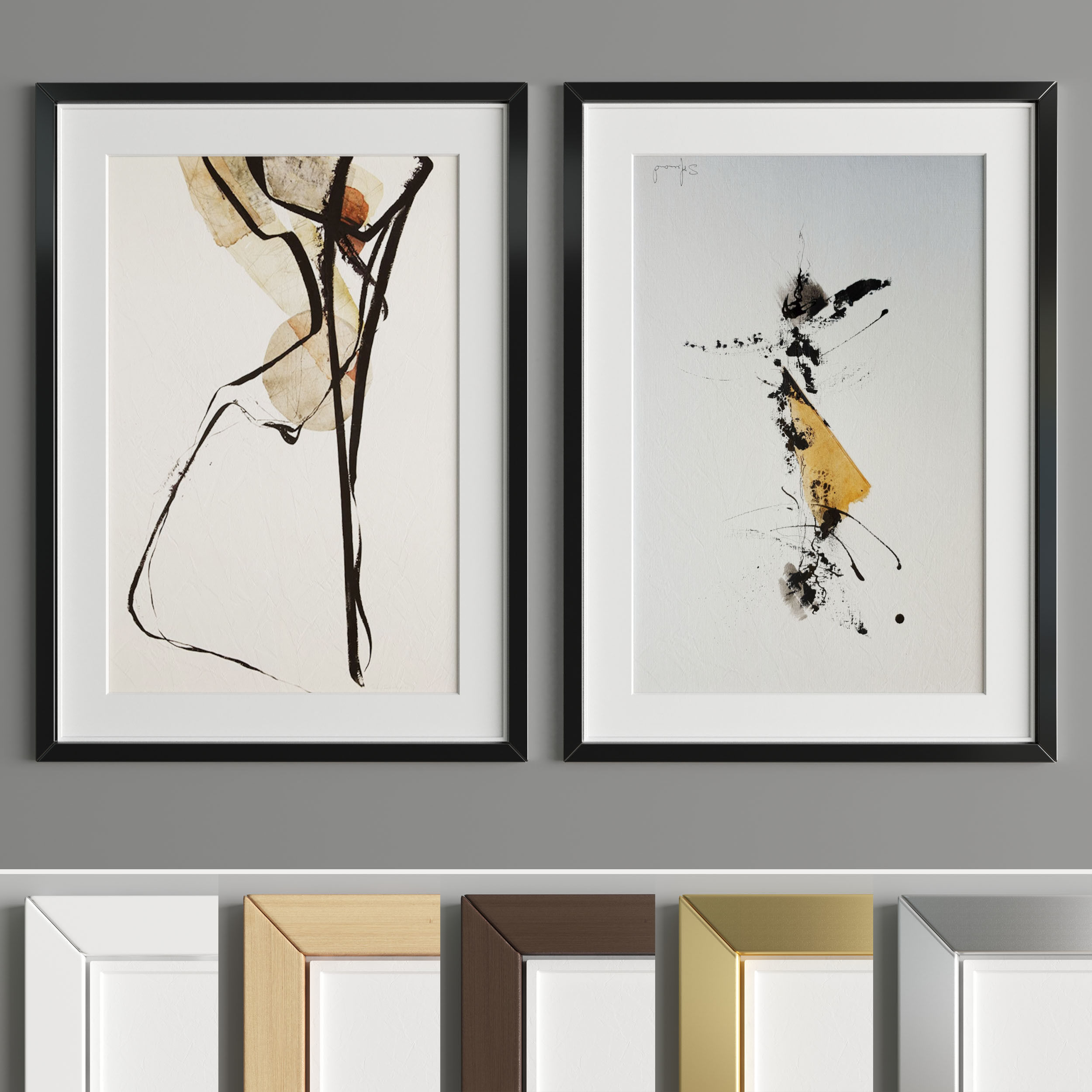 Art Frame A07 Low-poly 3D model_3