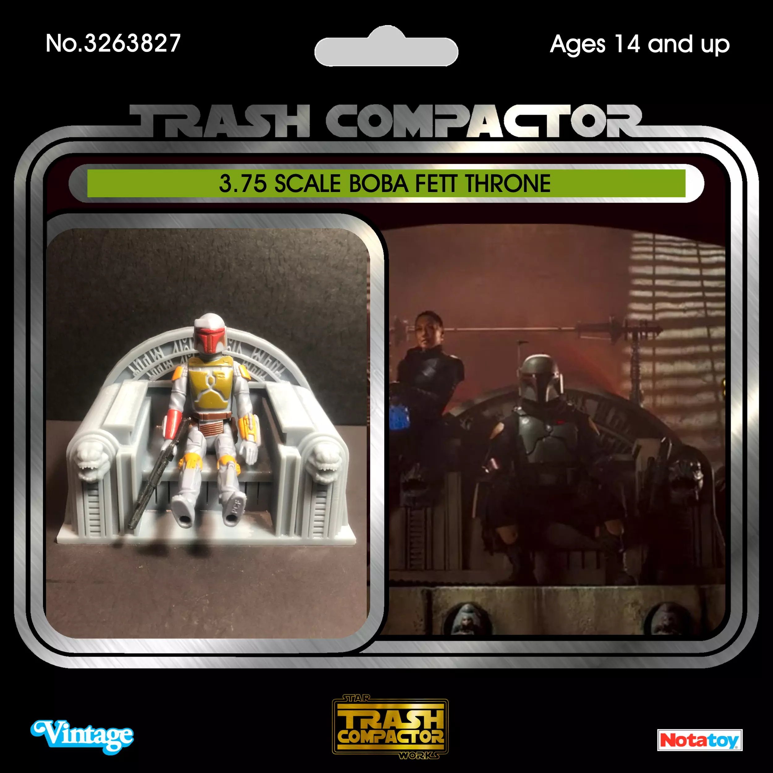 Star Wars Inspired Boba Fetts Jabba Palace Throne 3-75 Scale 3D print model_0