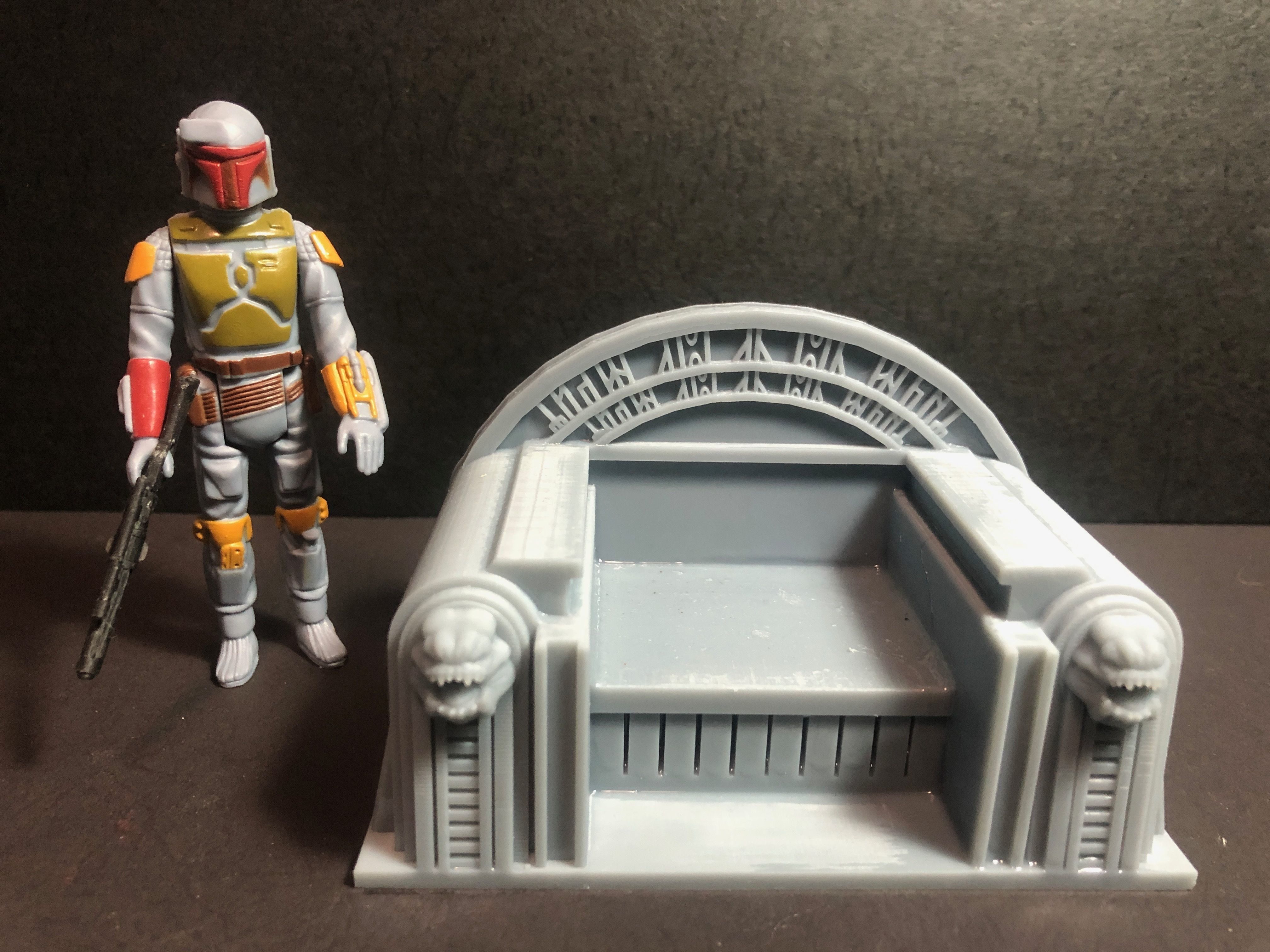Star Wars Inspired Boba Fetts Jabba Palace Throne 3-75 Scale 3D print model_4