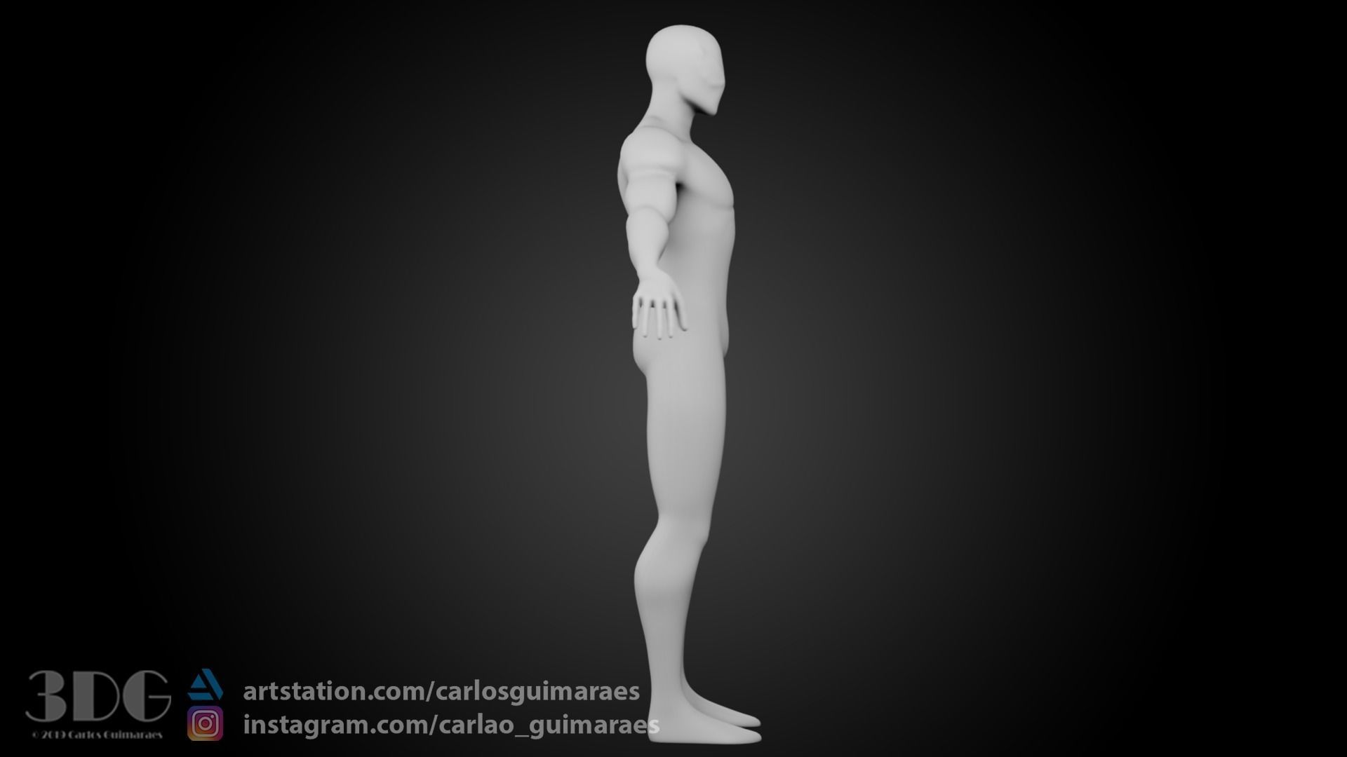 Base Mesh Spider Man 3D model_9