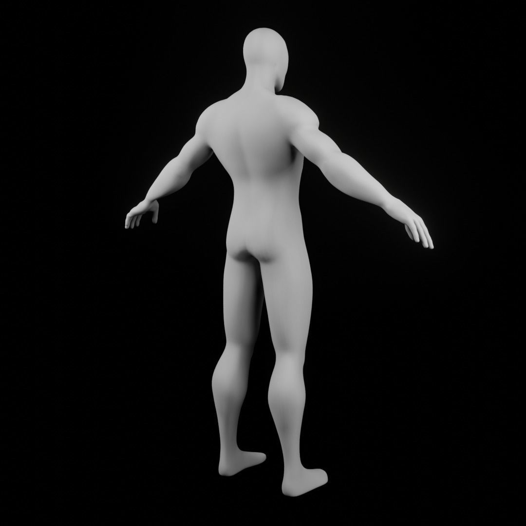 Base Mesh Spider Man 3D model_13