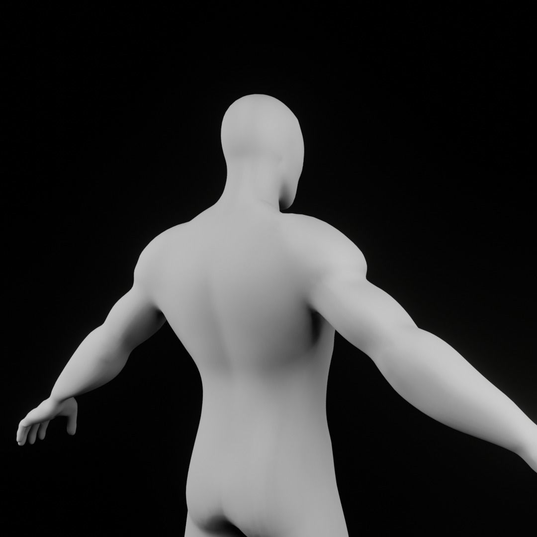 Base Mesh Spider Man 3D model_14