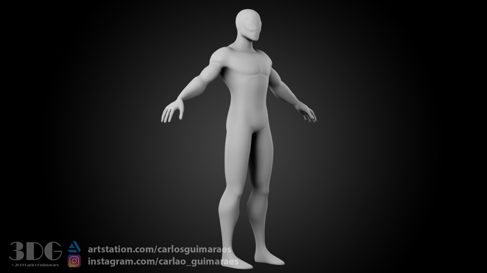 Base Mesh Spider Man 3D model_10