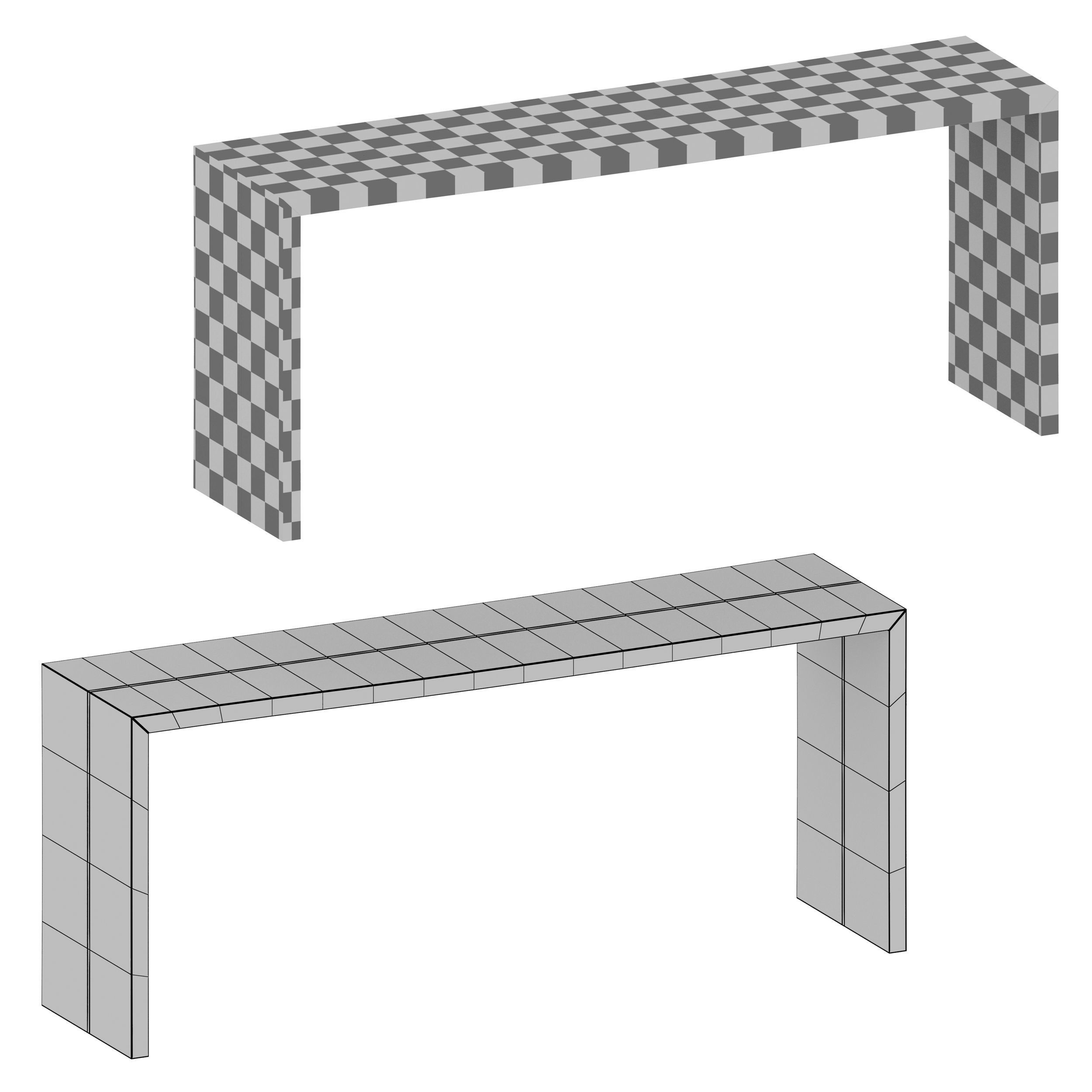 Montana 72x18 Live Edge Console Table Crate and Barrel 3D model_11