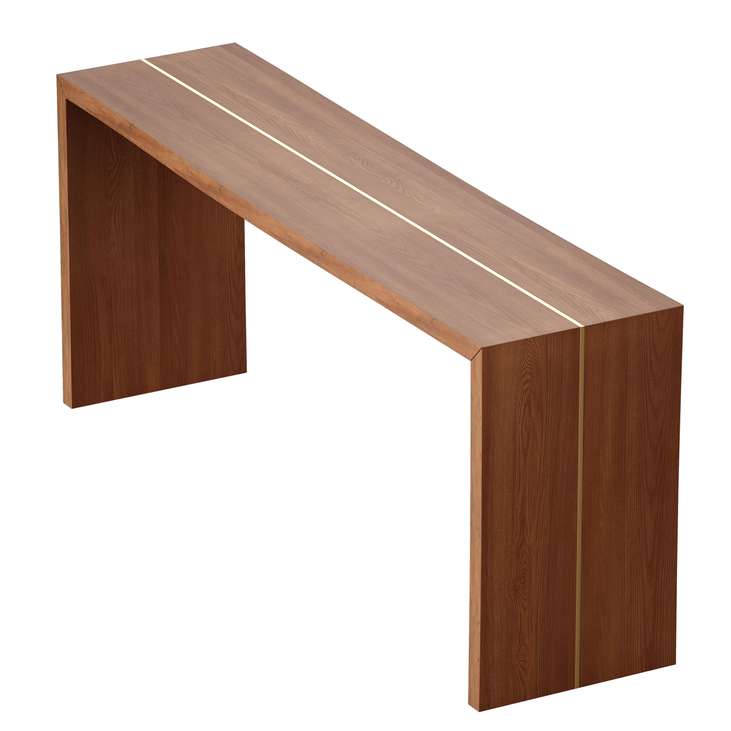 Montana 72x18 Live Edge Console Table Crate and Barrel 3D model_6