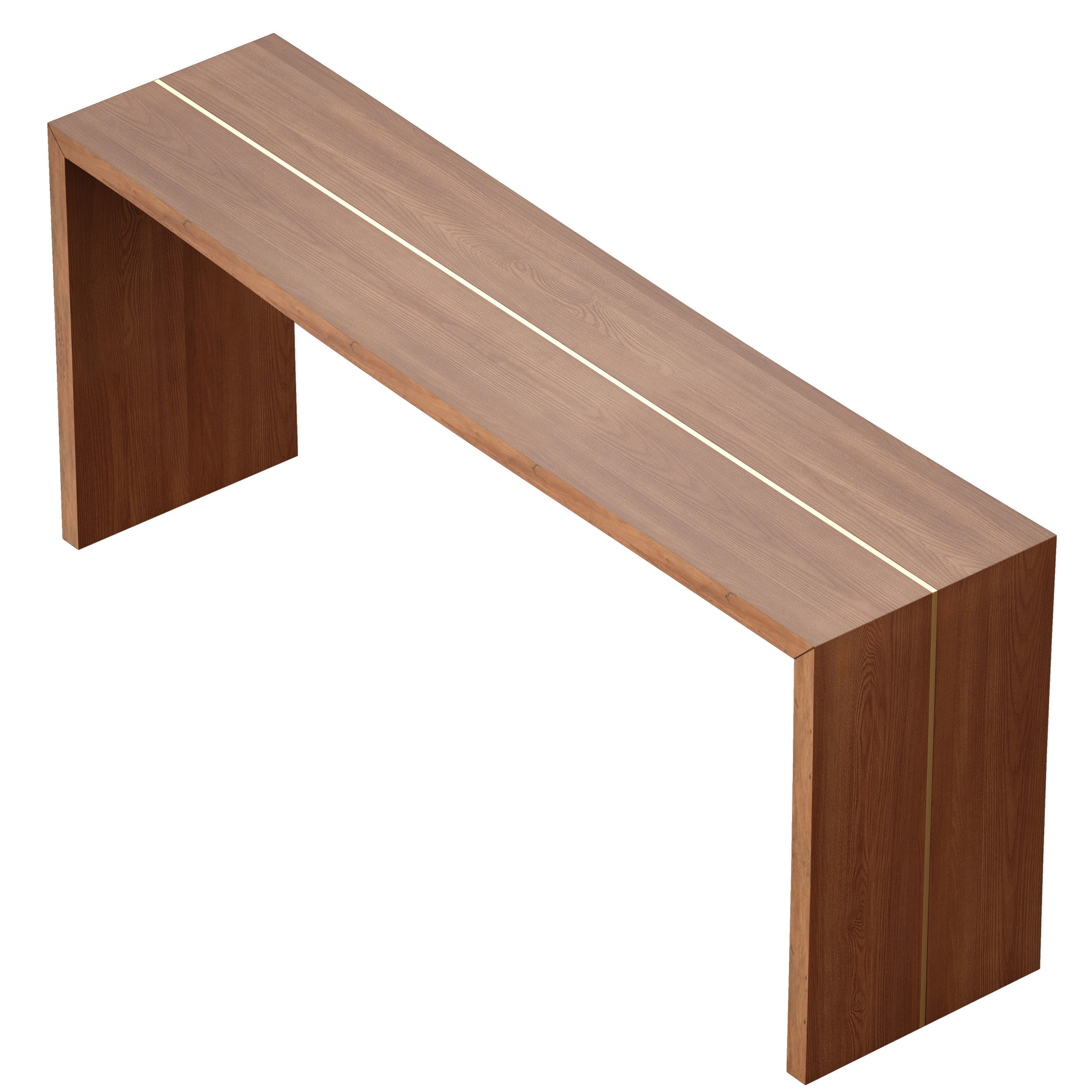 Montana 72x18 Live Edge Console Table Crate and Barrel 3D model_7