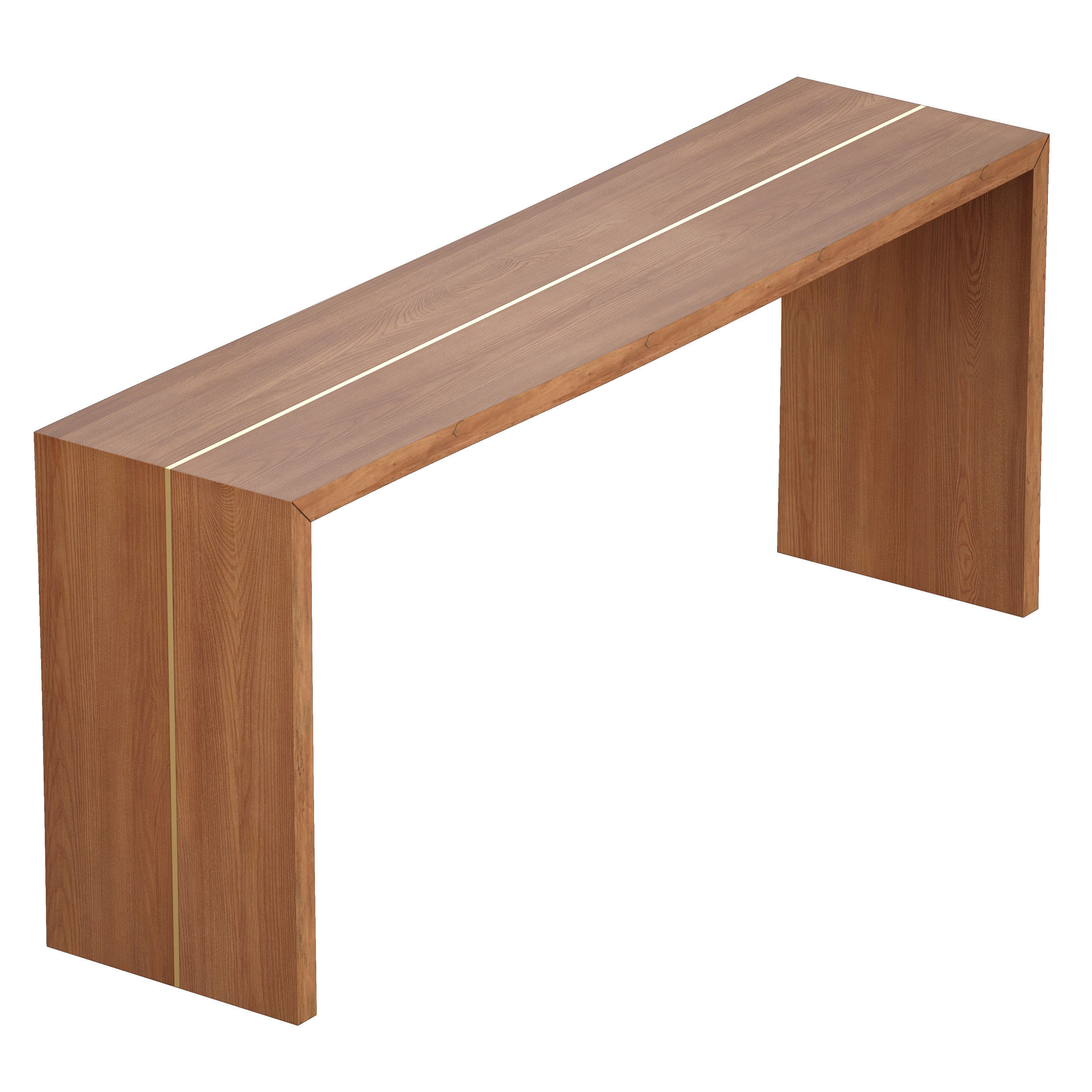 Montana 72x18 Live Edge Console Table Crate and Barrel 3D model_3