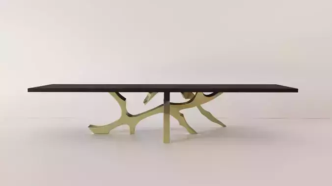 Branch Style Brass Dining Table
