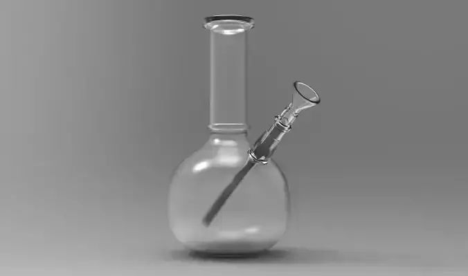 Glass Bong 3D Model 3D model