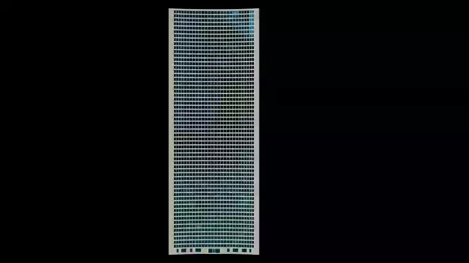 3D model skyscraper Low-poly 3D model