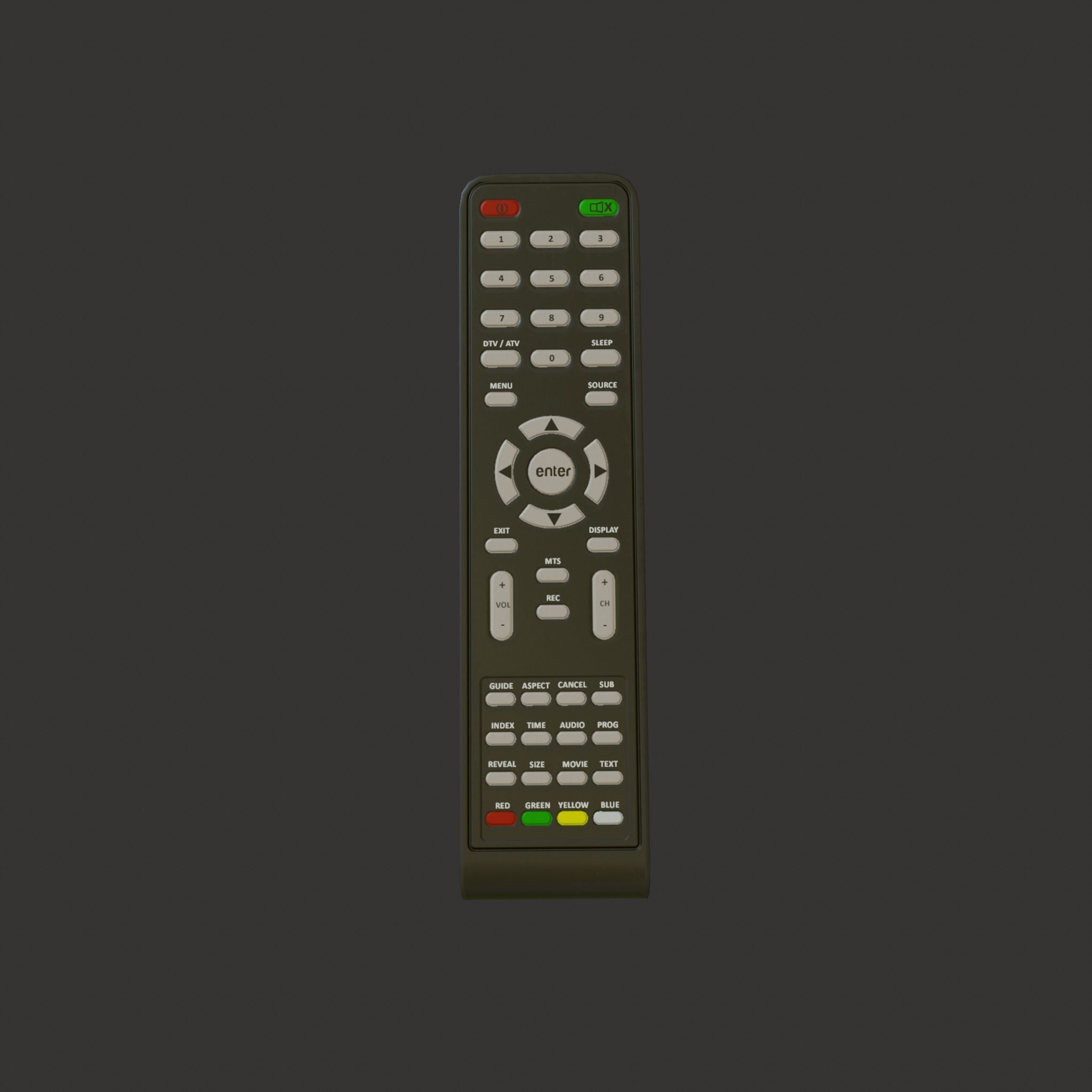 LCD TV - Free Christmas Gift Free low-poly 3D model_3