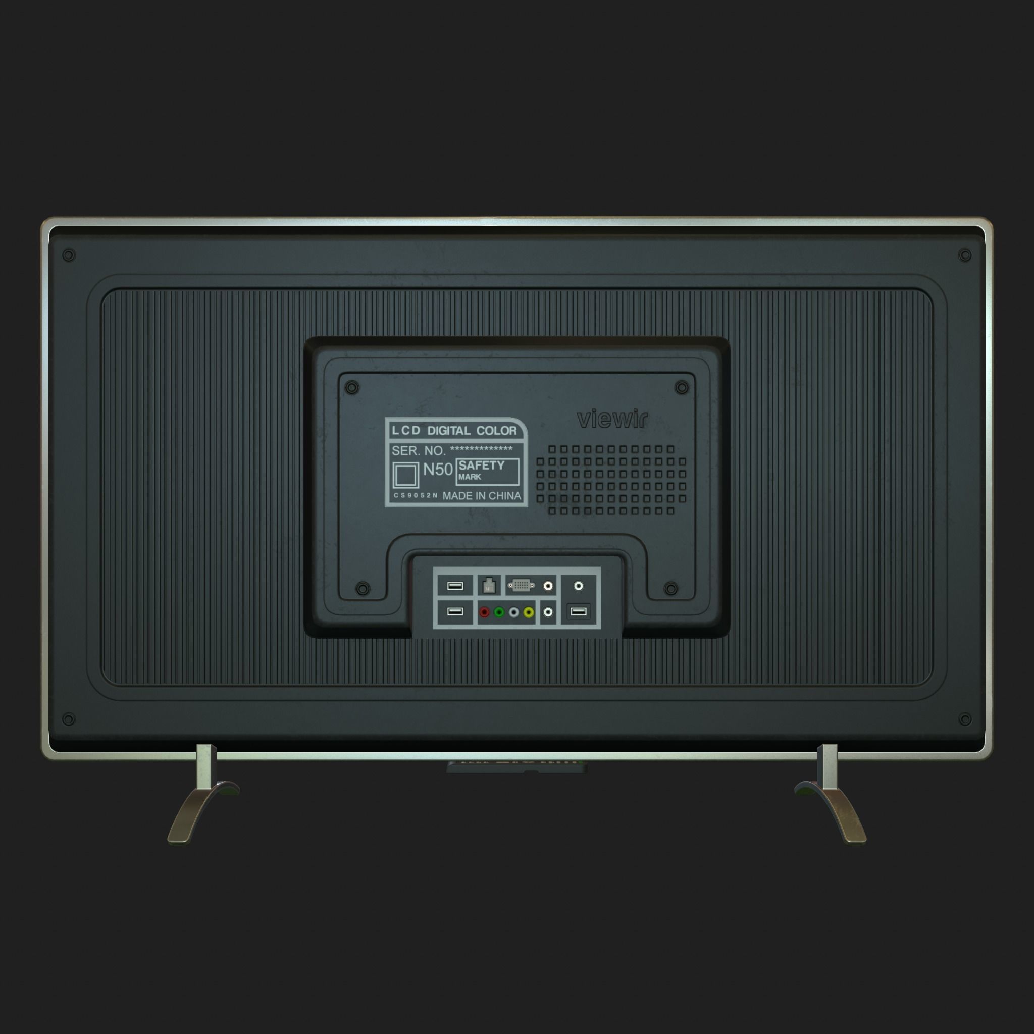 LCD TV - Free Christmas Gift Free low-poly 3D model_2