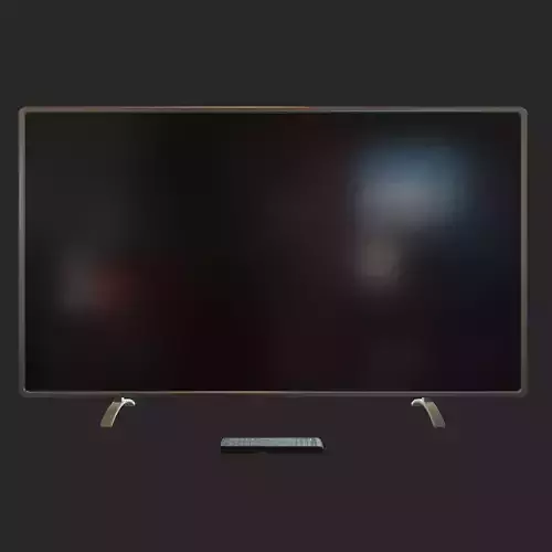 LCD TV - Free Christmas Gift Free low-poly 3D model