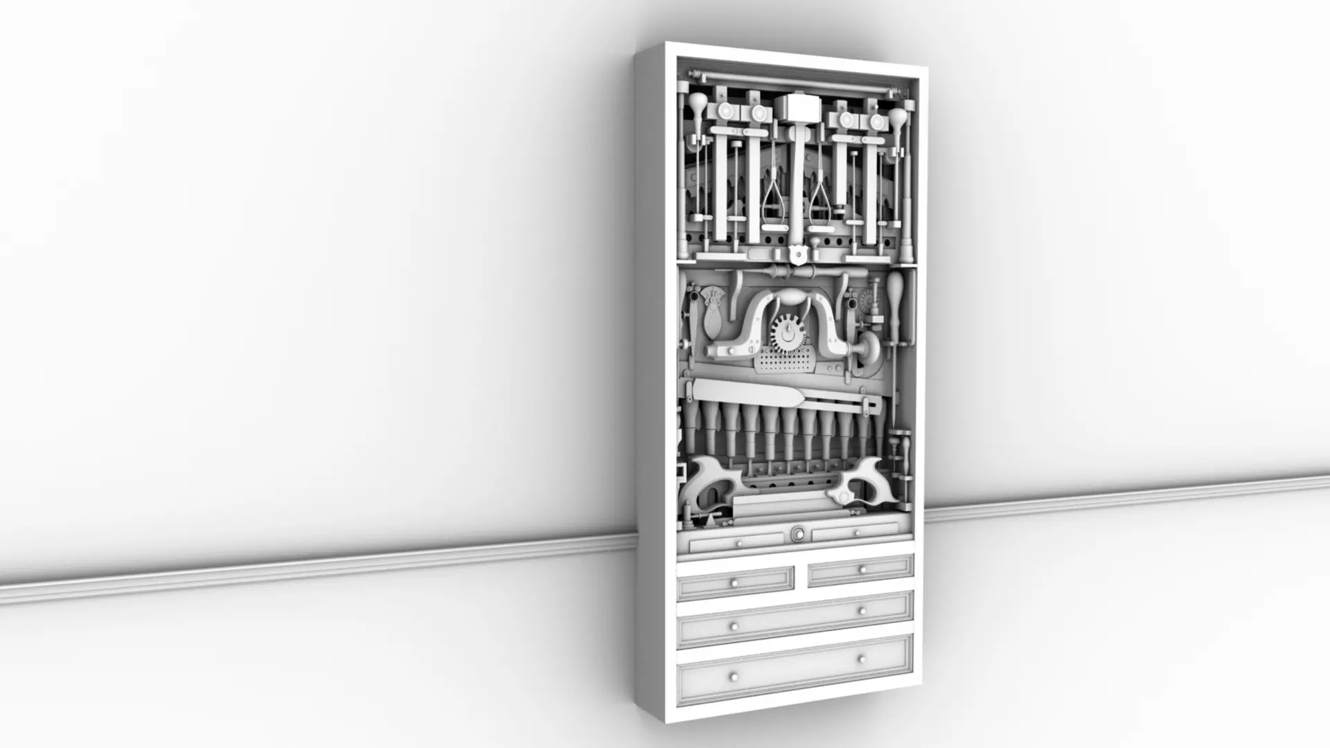Studley Tool Chest 3D model