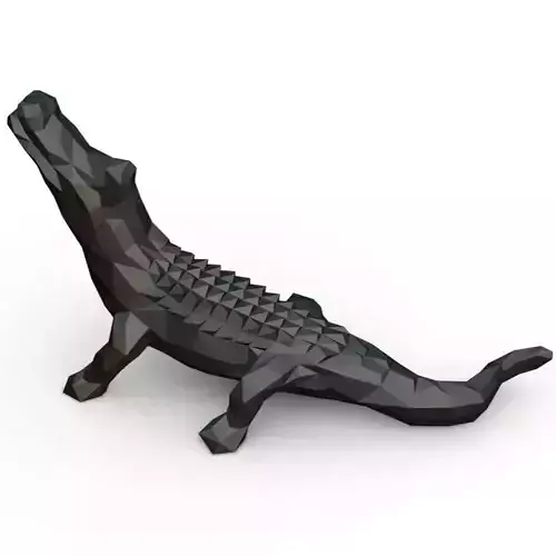 alligator low poly toy