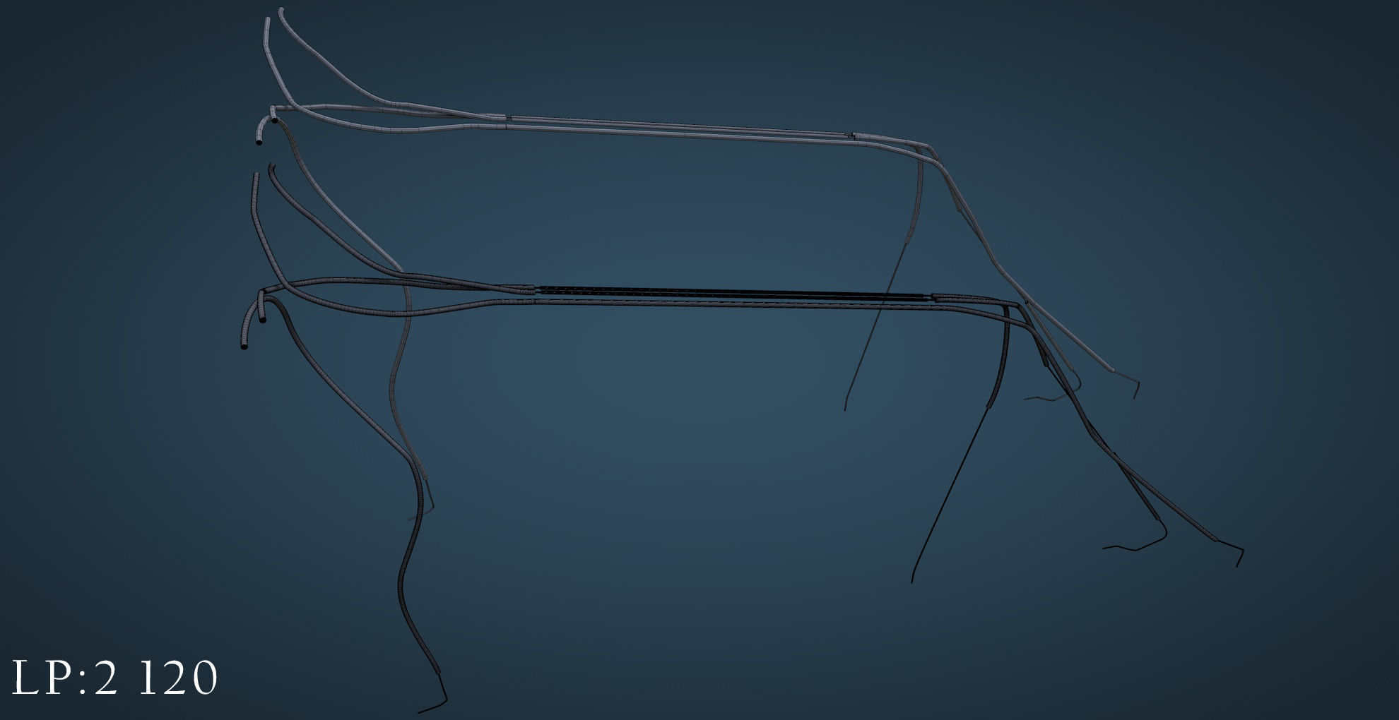 Bicycle mountain bike Low-poly 3D model_30