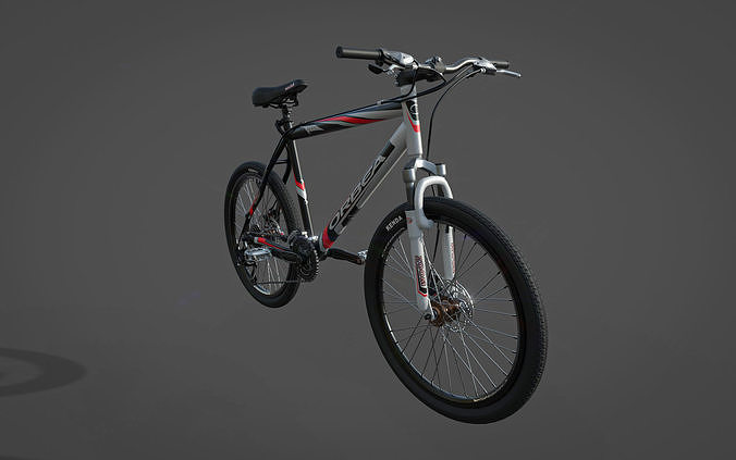 Bicycle mountain bike Low-poly 3D model