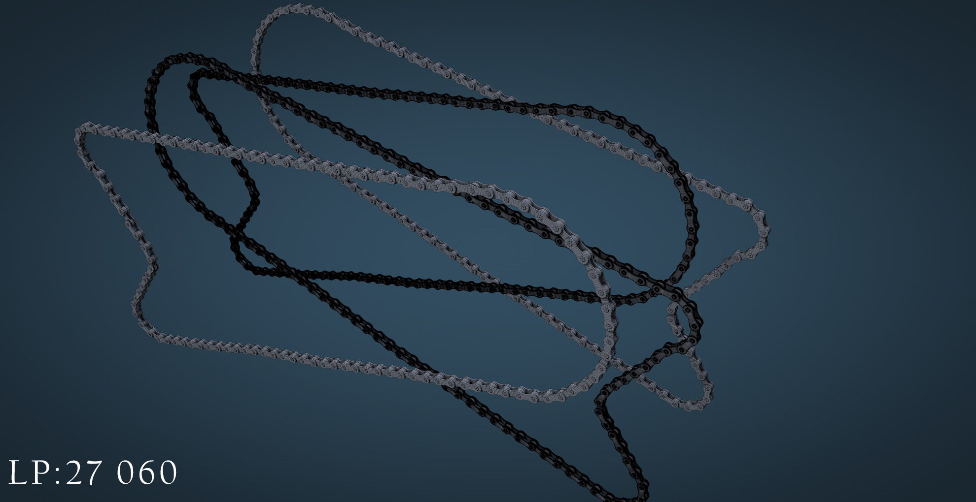 Bicycle mountain bike Low-poly 3D model_25