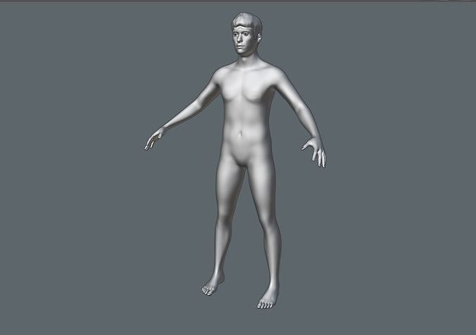 Caucasian male Free 3D model