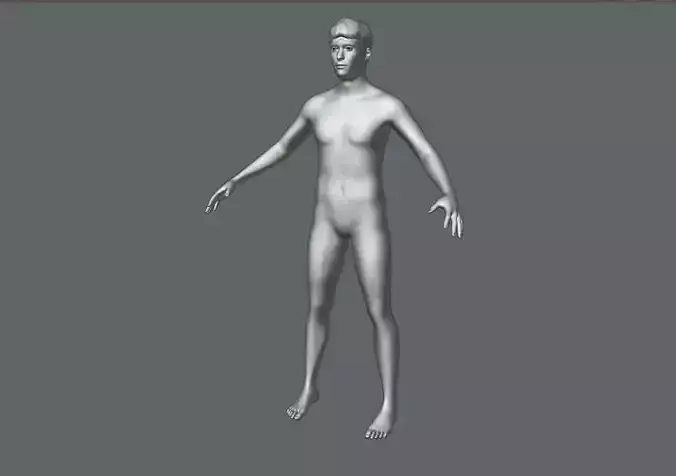 Caucasian male Free 3D model