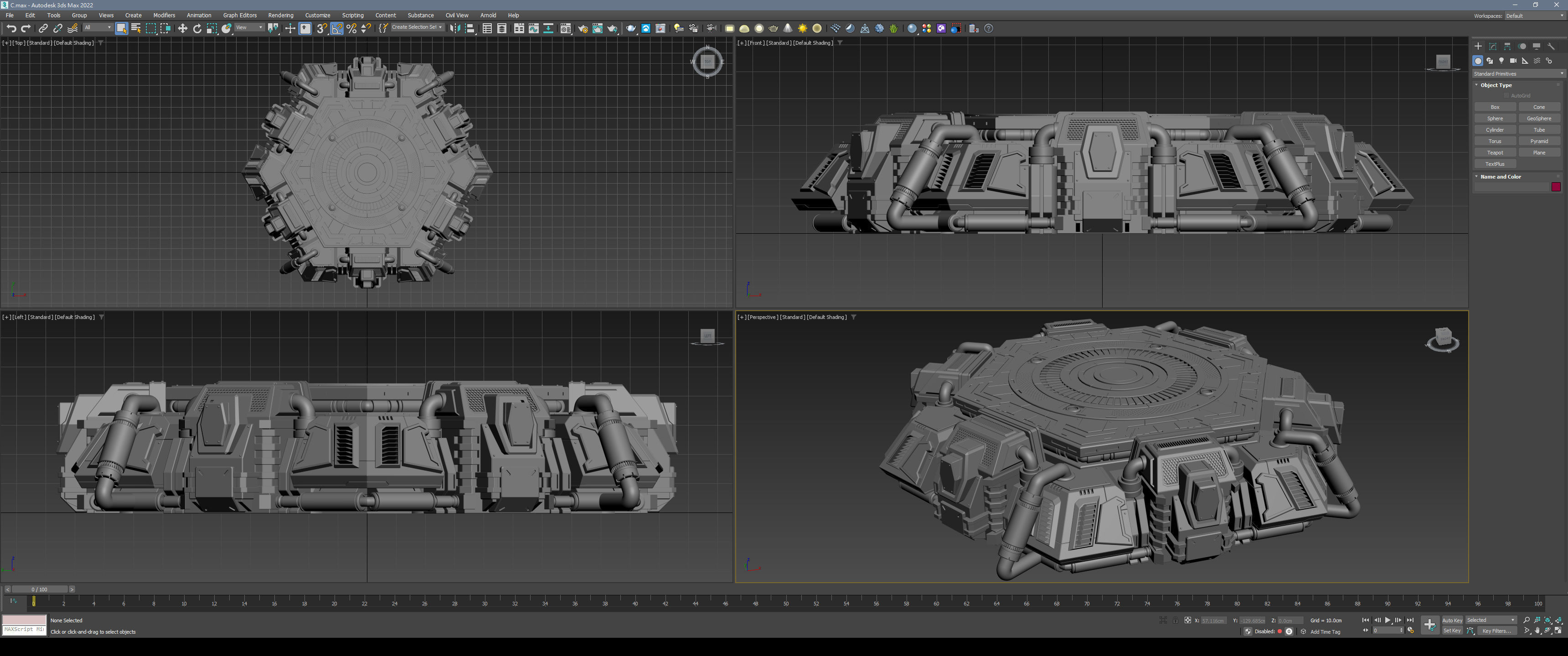 Sci-Fi Mecha Platform Kit Vol 01 3D model_21