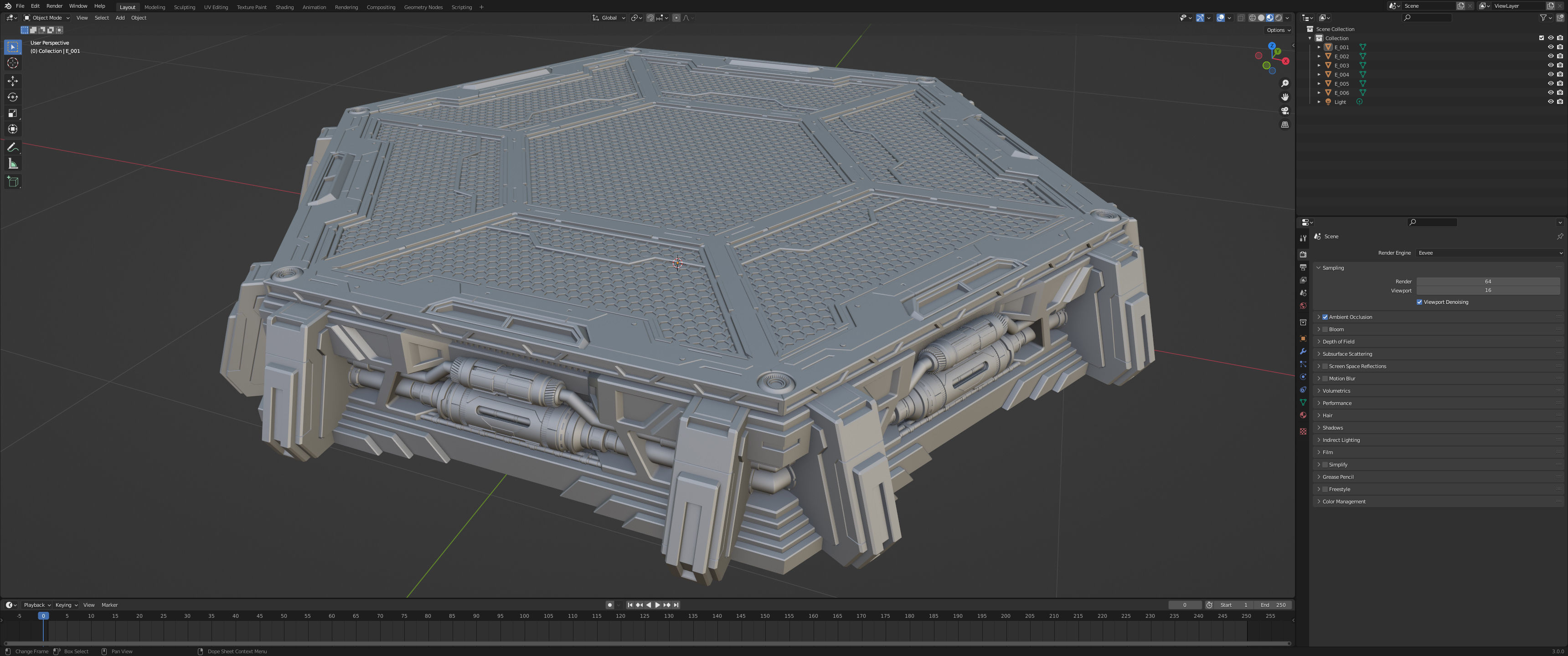 Sci-Fi Mecha Platform Kit Vol 01 3D model_17