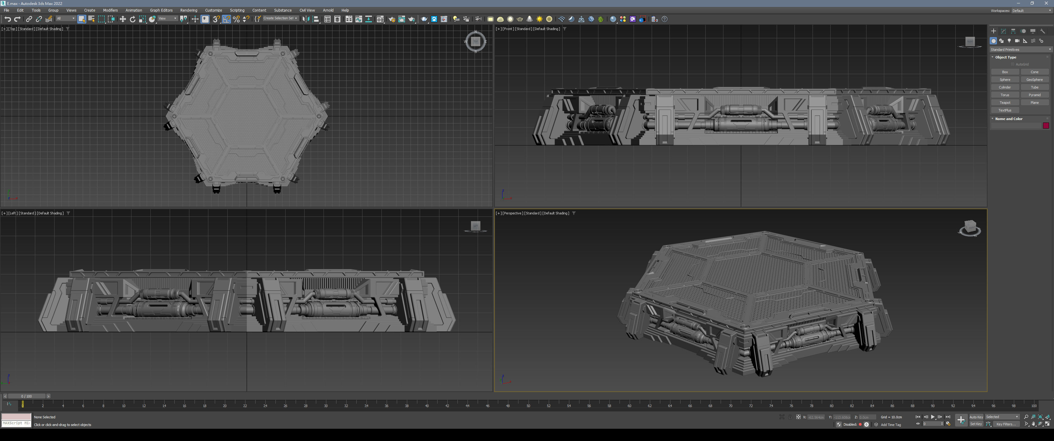 Sci-Fi Mecha Platform Kit Vol 01 3D model_23