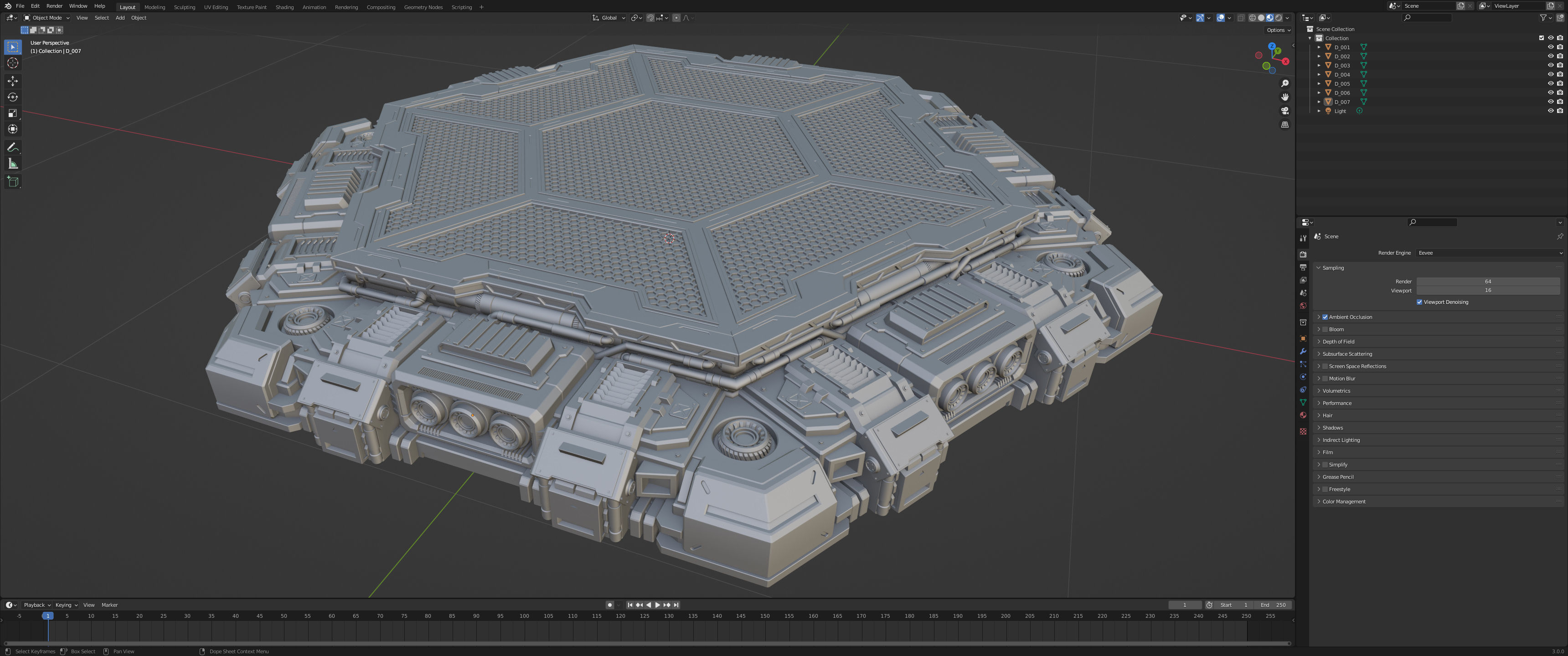 Sci-Fi Mecha Platform Kit Vol 01 3D model_16