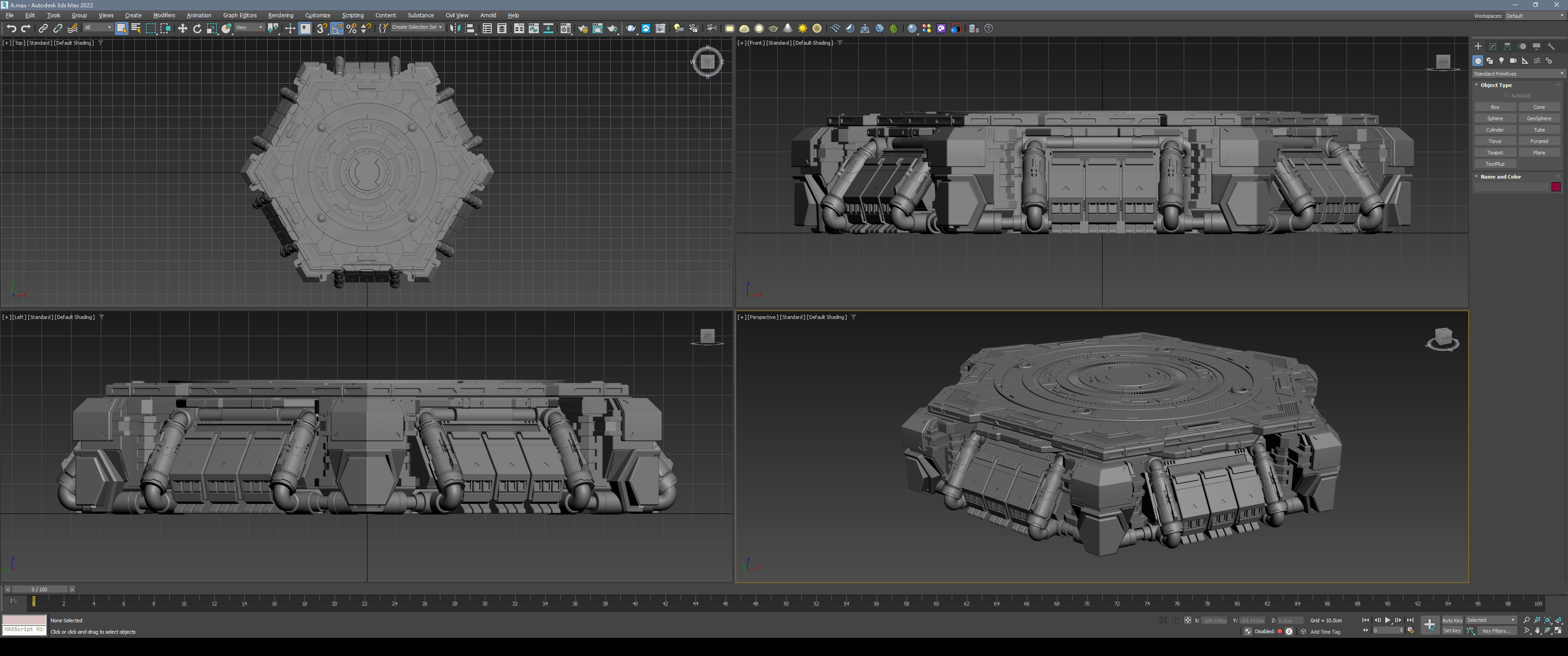Sci-Fi Mecha Platform Kit Vol 01 3D model_19