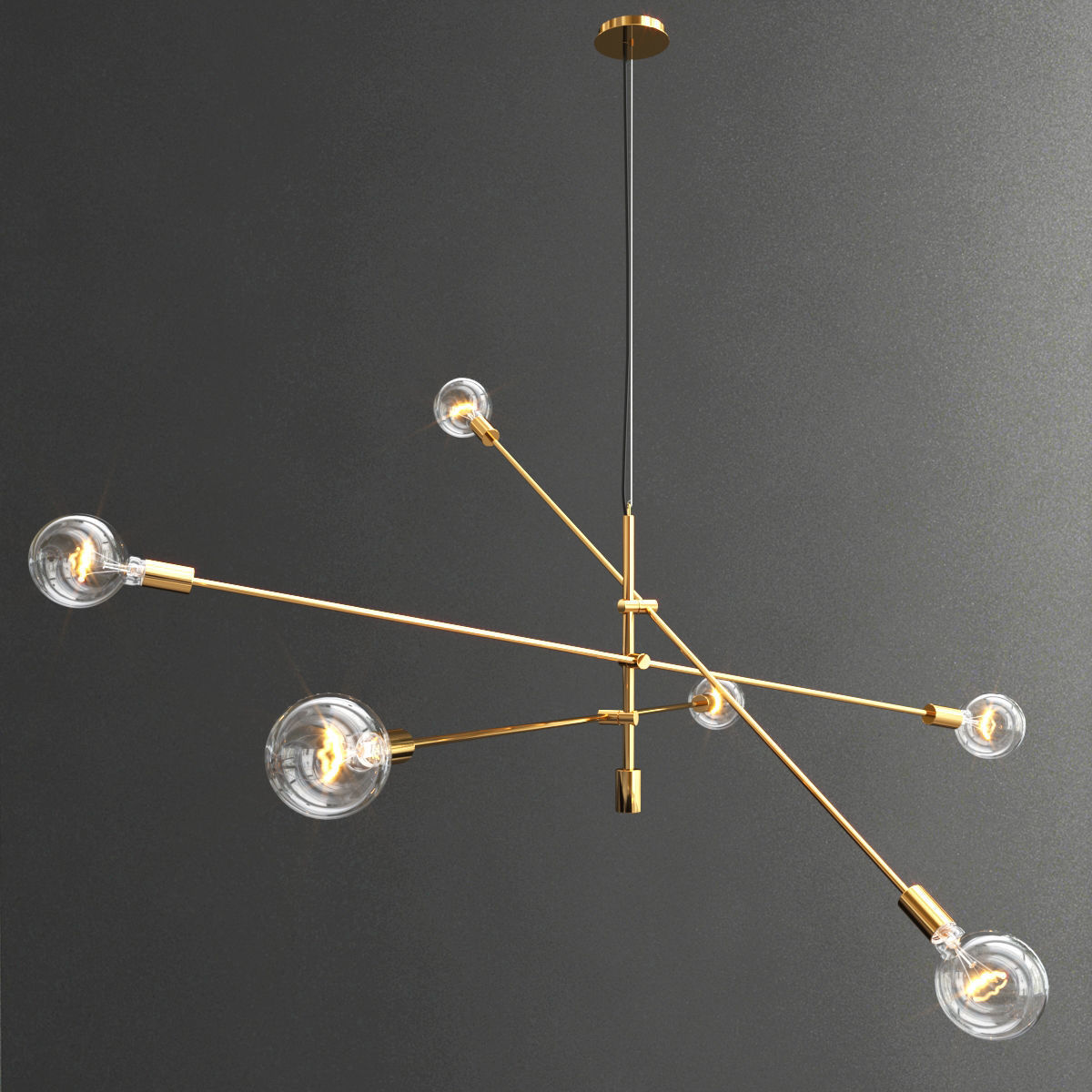 Mobile chandelier grand 3D model_2