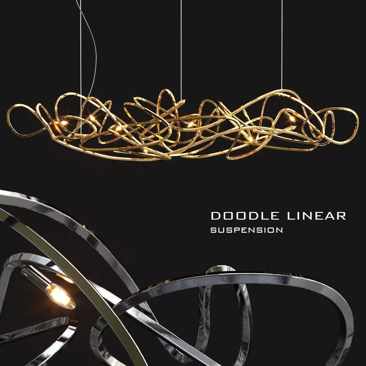 Doodle suspension by terzani 3D model