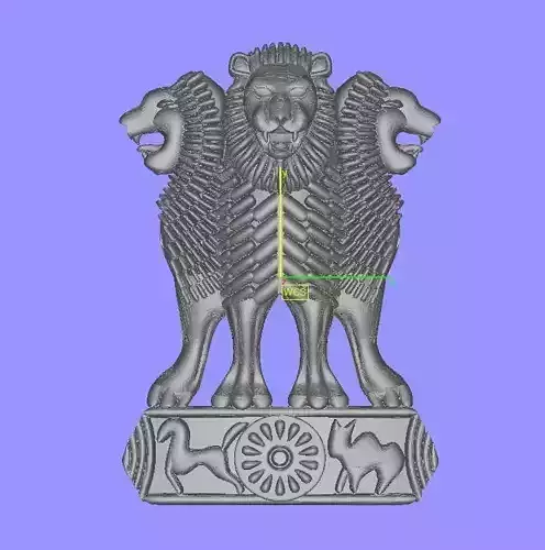 Pillars of Ashoka  ashok mudra 3D print model