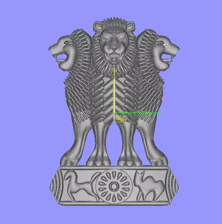 Pillars of Ashoka ashok mudra 3D print model