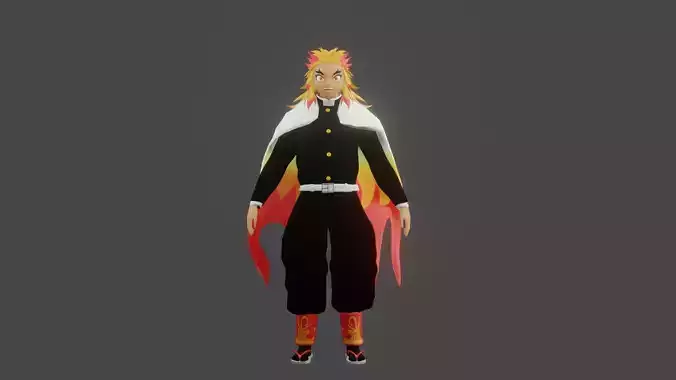 Fire Hashira Rengoku 3D model