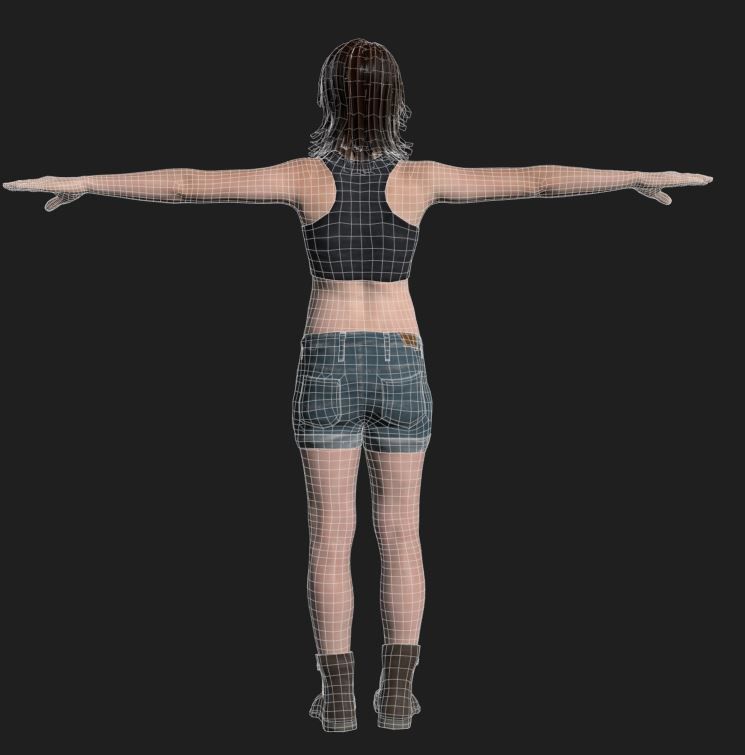Character last of us Low-poly 3D model_5