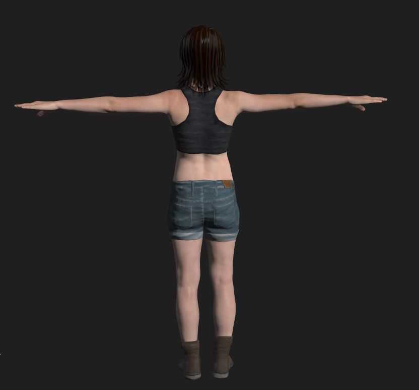 Character last of us Low-poly 3D model_3