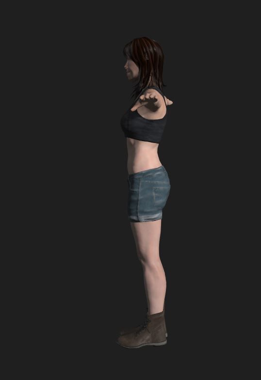 Character last of us Low-poly 3D model_2