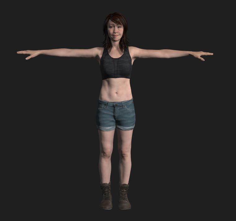 Character last of us Low-poly 3D model_1