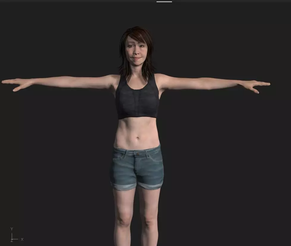 Character last of us Low-poly 3D model_0