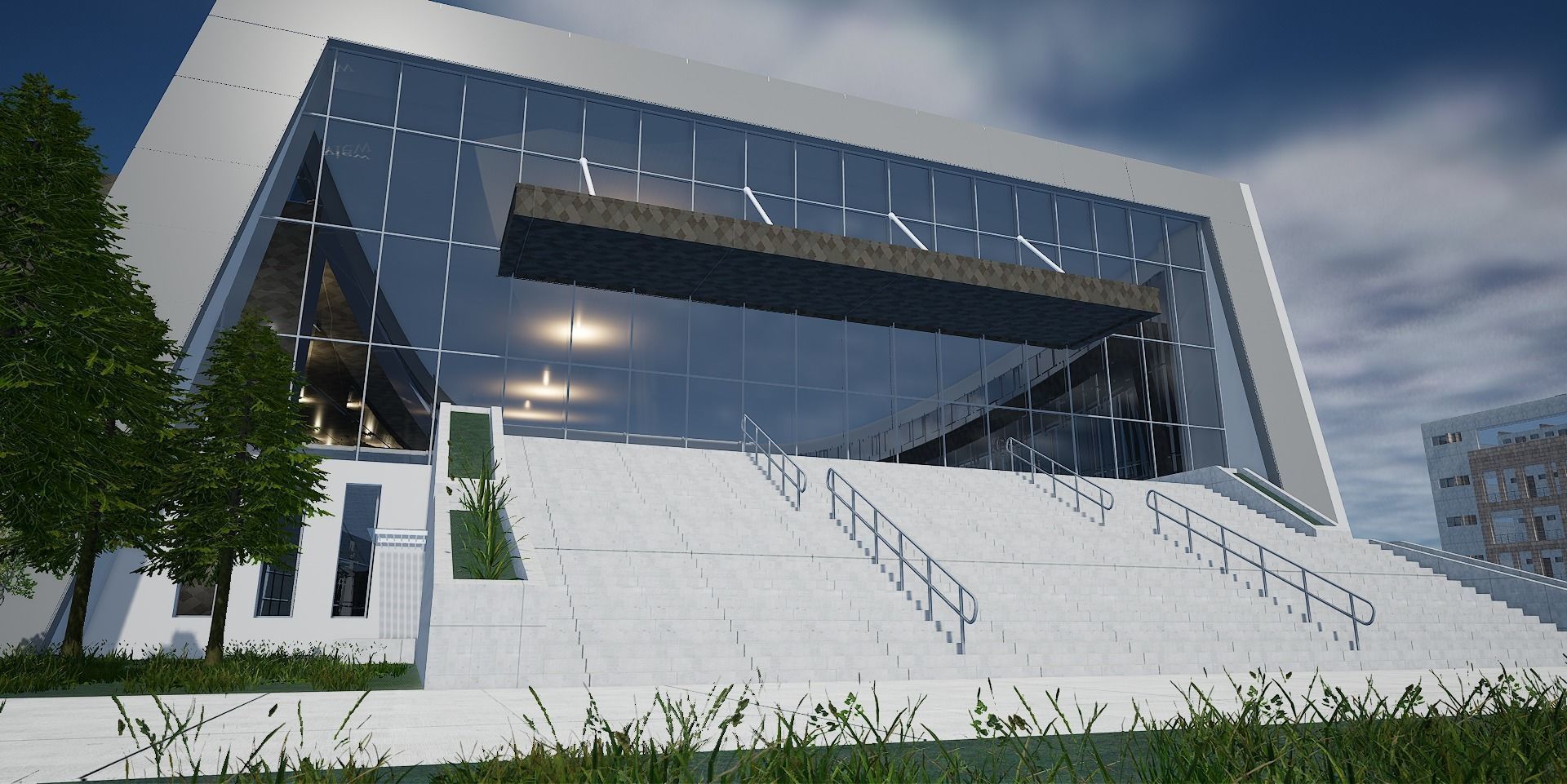 School Unreal Engine and 3ds max  3D model_4