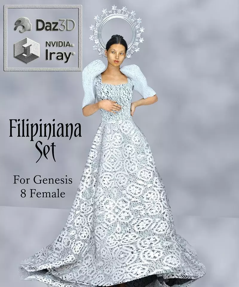 Filipiniana Set Bundle 3D model