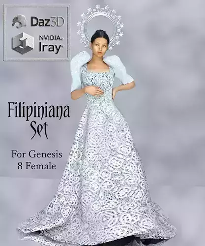 Filipiniana Set Bundle 3D model