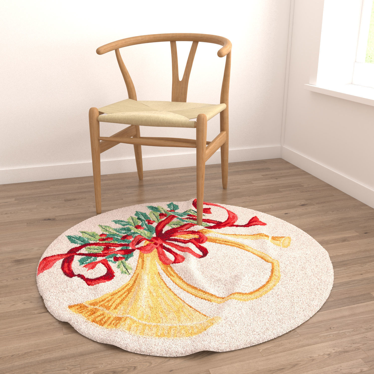 Round Rug Set117 3D model_3