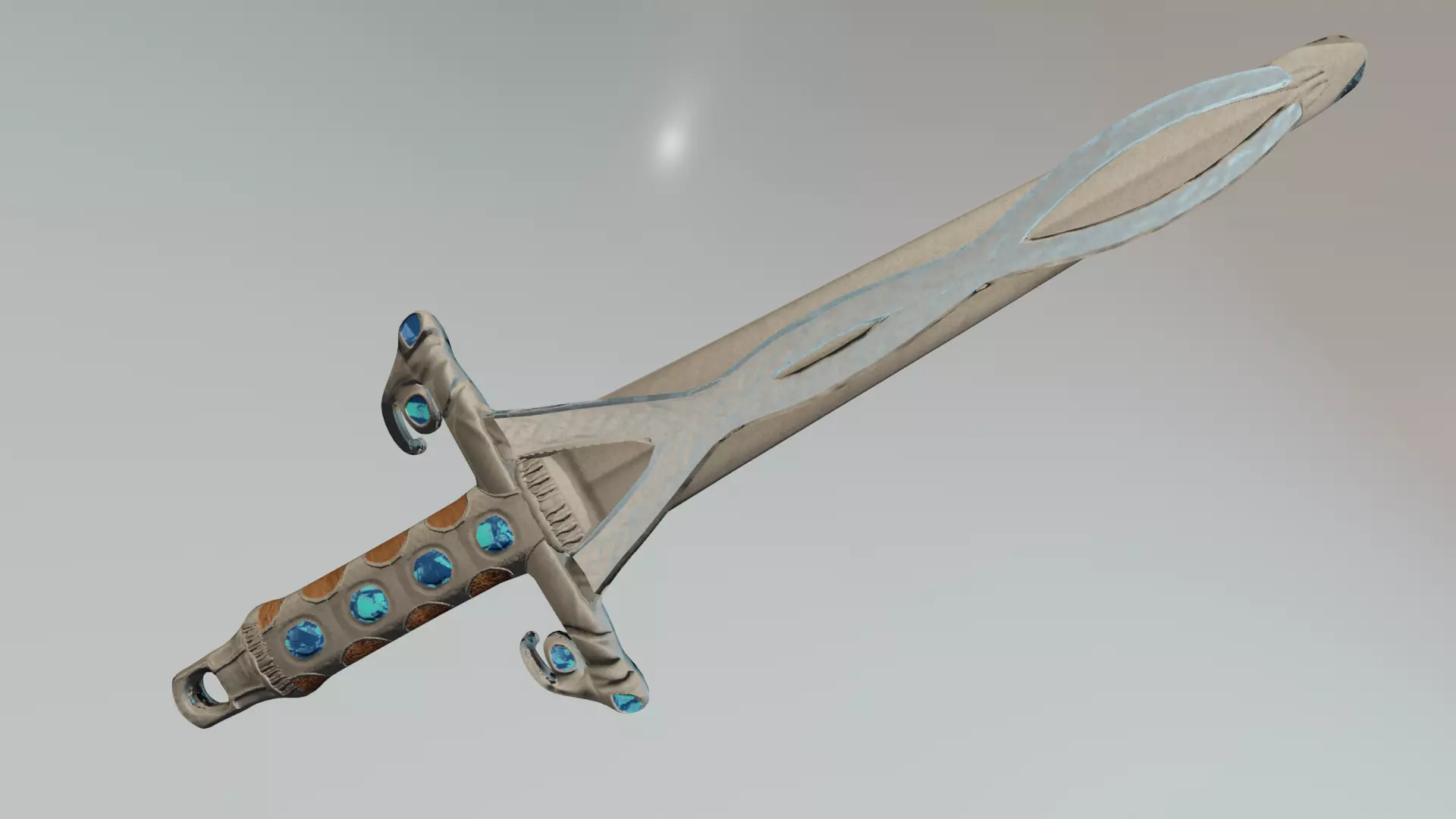 Mooncasters Claymore Low-poly 3D model_0