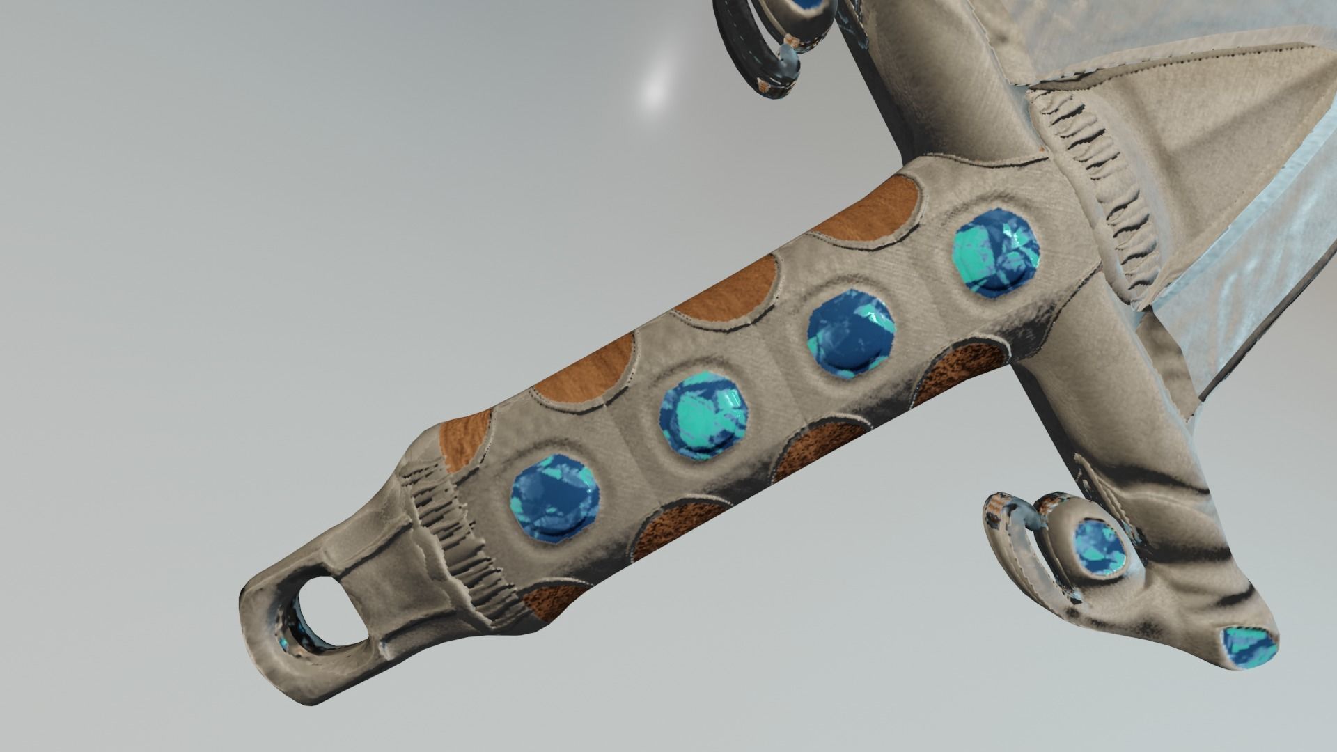 Mooncasters Claymore Low-poly 3D model_1