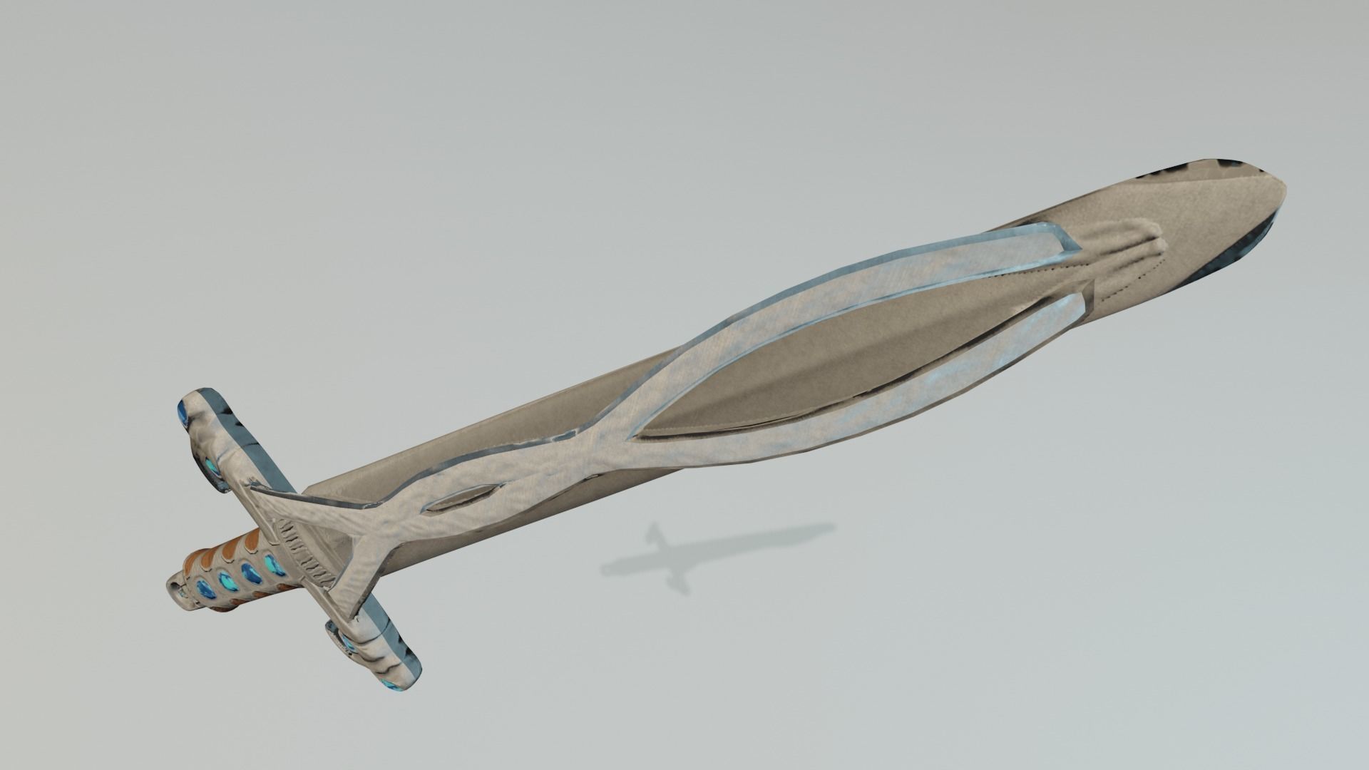 Mooncasters Claymore Low-poly 3D model_2