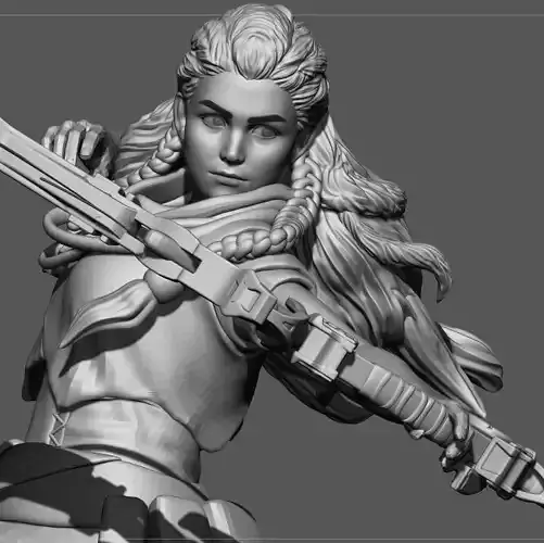 Aloy - Horizon Zero Dawn 3D print model