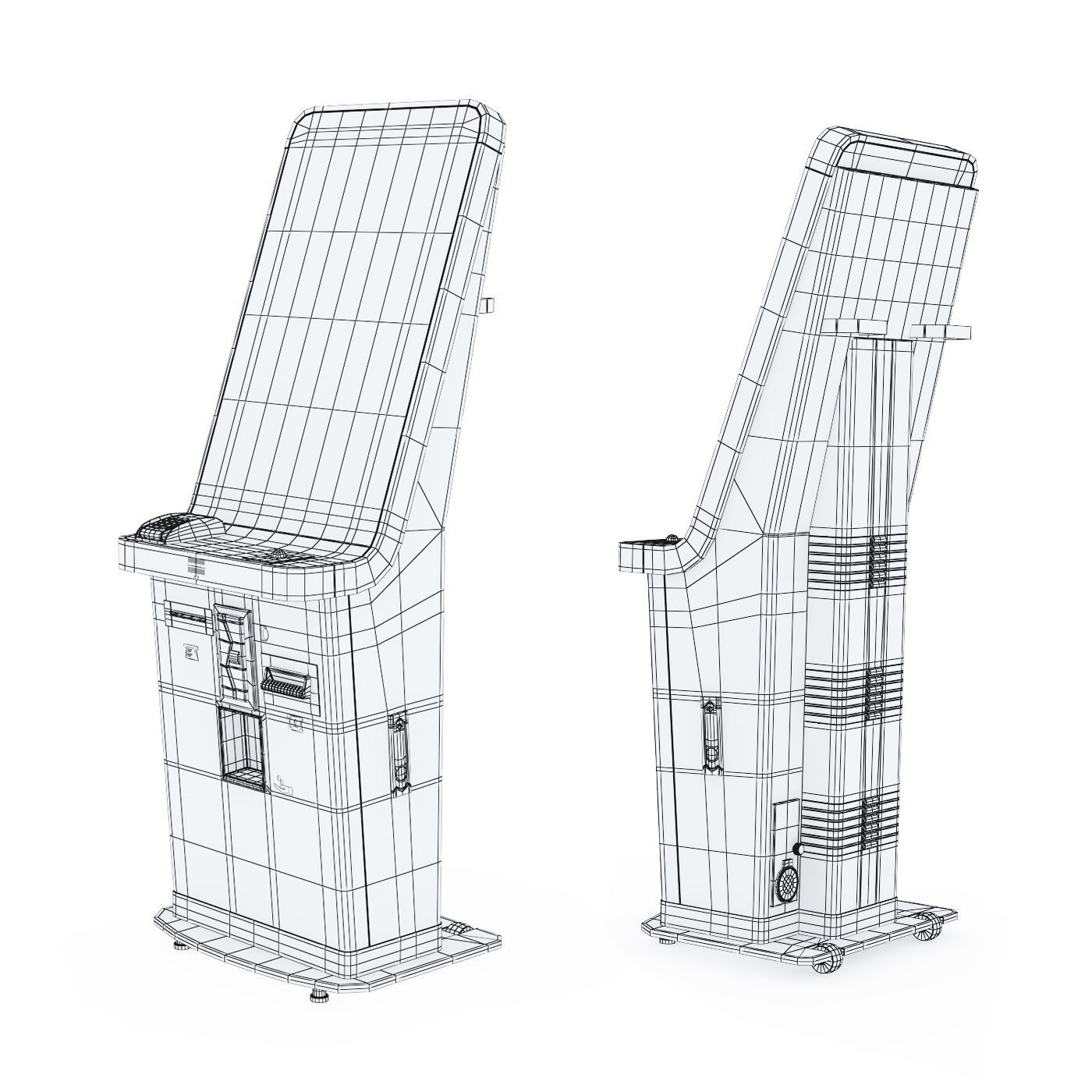 Kiosk PK250 Cash Card Payment 3D model_3